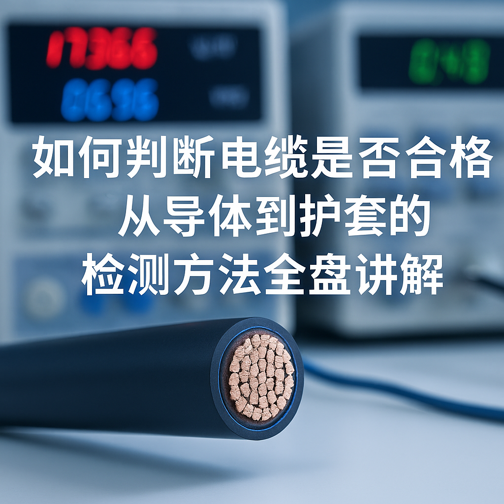 若何判断电缆是否合格？从导体到护套的检测步骤全盘解说