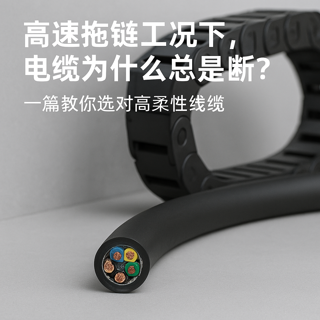 高快拖链工况下，电缆为什么总是断？一篇教你选对高柔性线缆