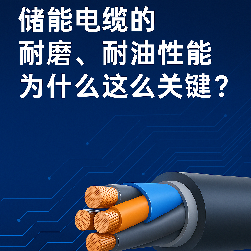 储能电缆的耐磨、耐油机能为什么这么关键？真实工况通知你答案
