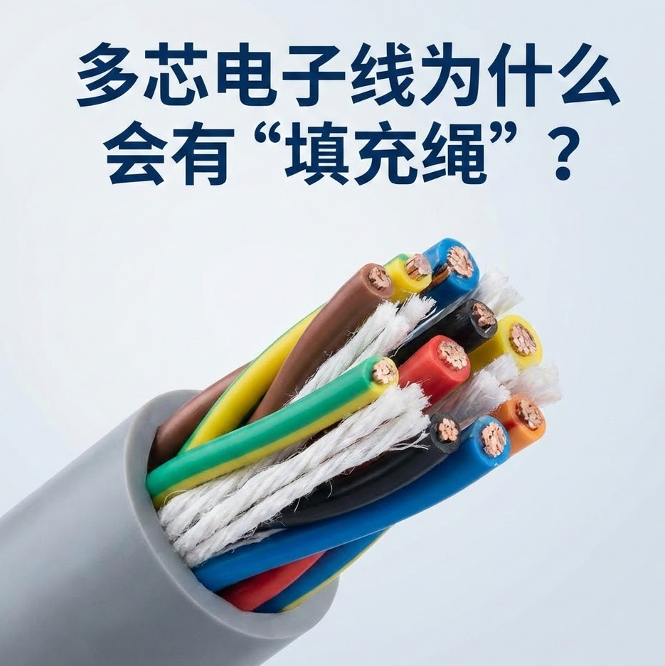 多芯电子线为什么会佑装填充绳”？